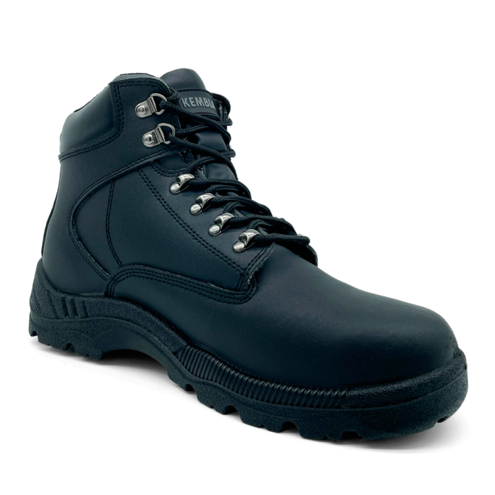 Lace Up Safety Boots BLACK